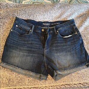 Signature Women's Dark Blue Jean Shorts